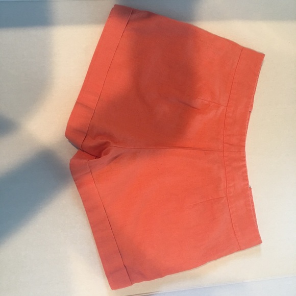 Orange linen shorts - Picture 2 of 5